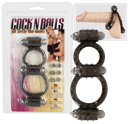 Cock`n balls vibro harness