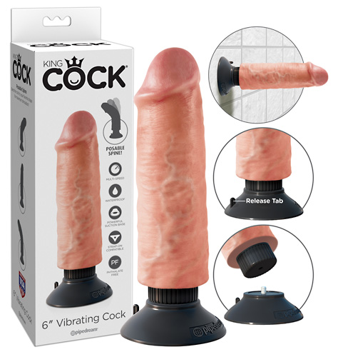 King Cock 6 Inch Vibr
