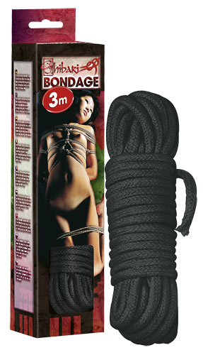 Bondage rope 3 m black