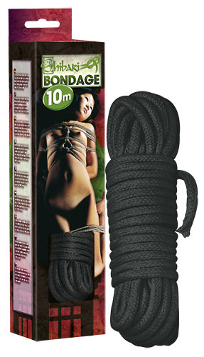 Bondage rope 10 m black