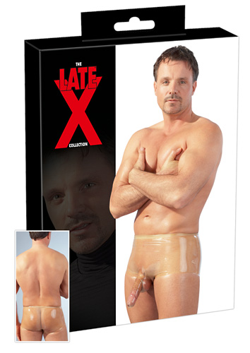 Men`s Latex Pants transp. L/XL